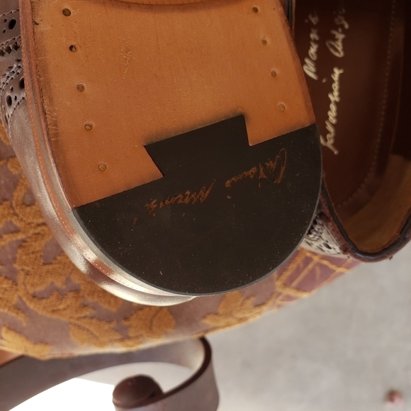 Antonio‎ Maurizi Wingtip NERO Leather Brogue Oxford